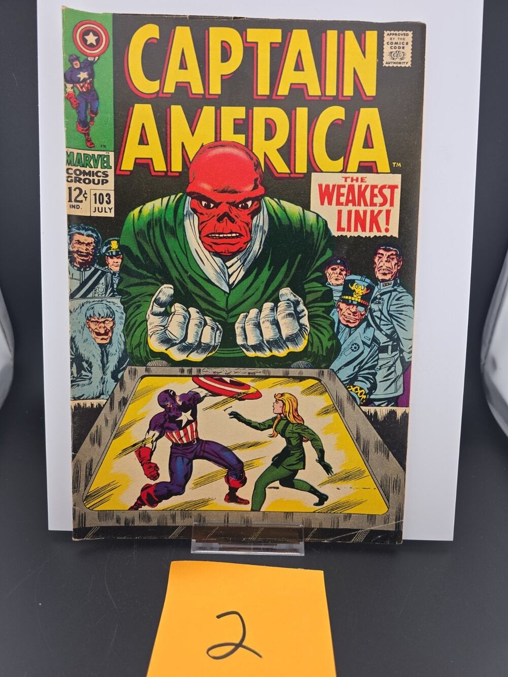 CAPTAIN AMERICA #103 RED SKULL APPEARANCE MARVEL COMICS 1968